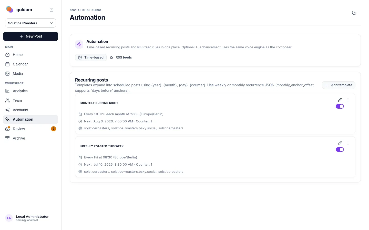Keep channels alive on autopilot